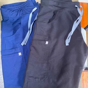 2 pair of FIGS cargo scrub pants size M